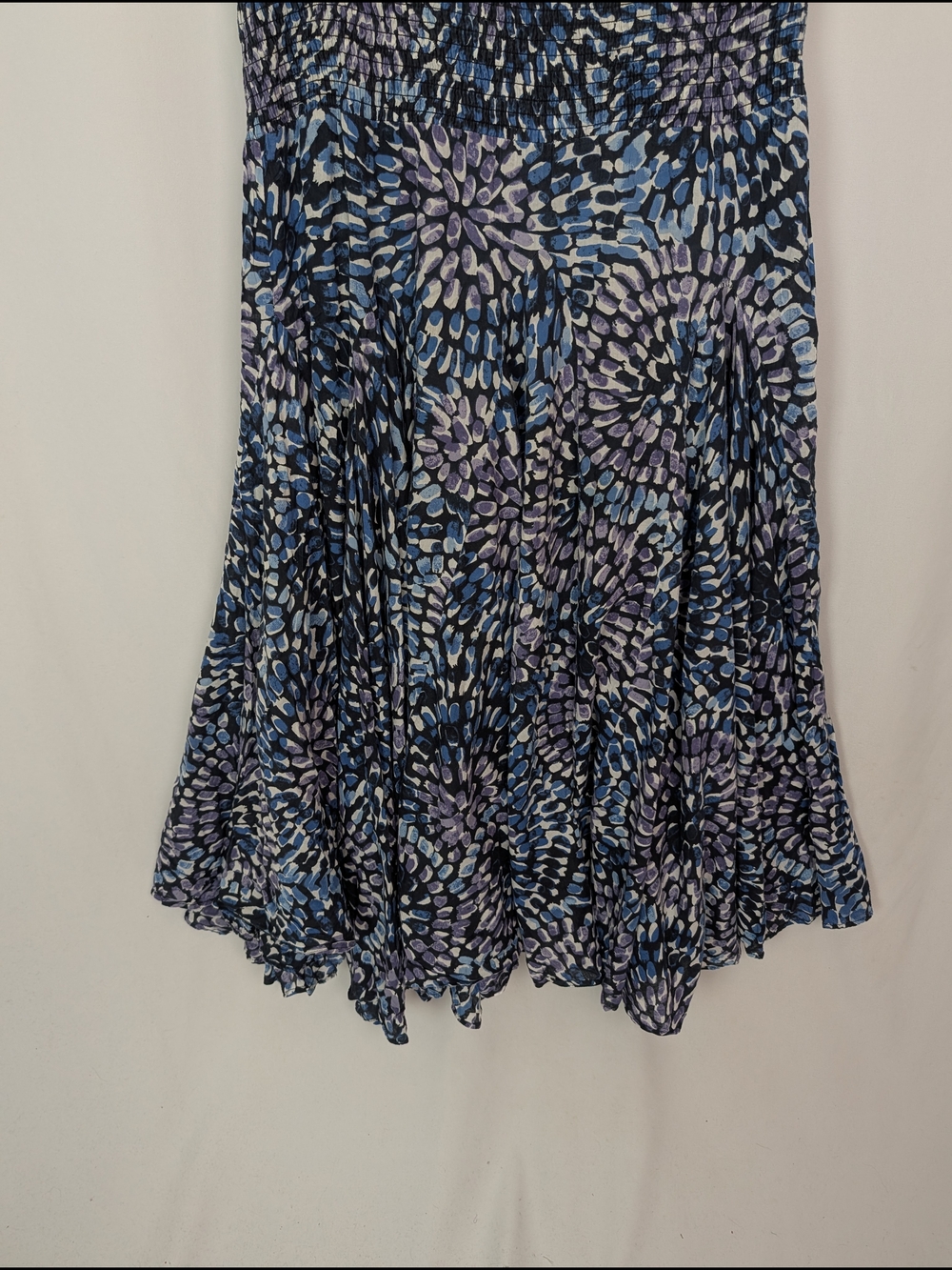 Grace Elements Blue Print Cotton Midi Dress - Picture 4 of 9